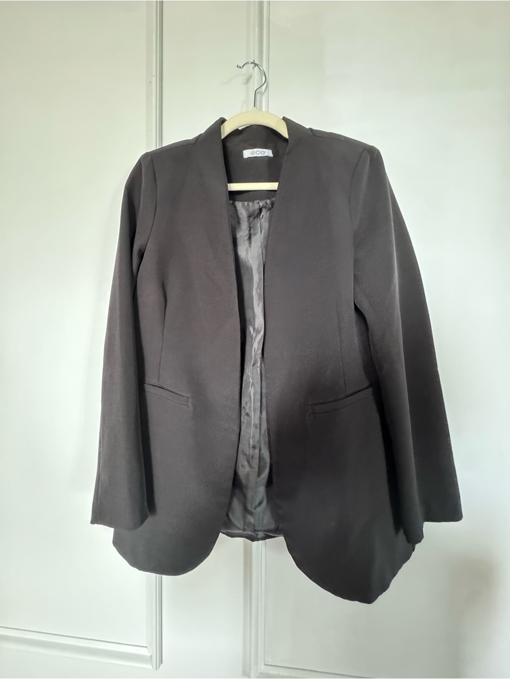 Women’s Black Open-Front Blazer Jacket